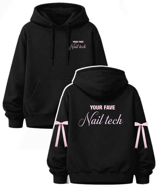 BOWS YOUR FAVE NAILTECH HOODIE
