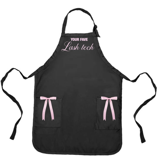 BOWS YOUR FAV LASHTECH APRON